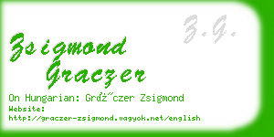 zsigmond graczer business card